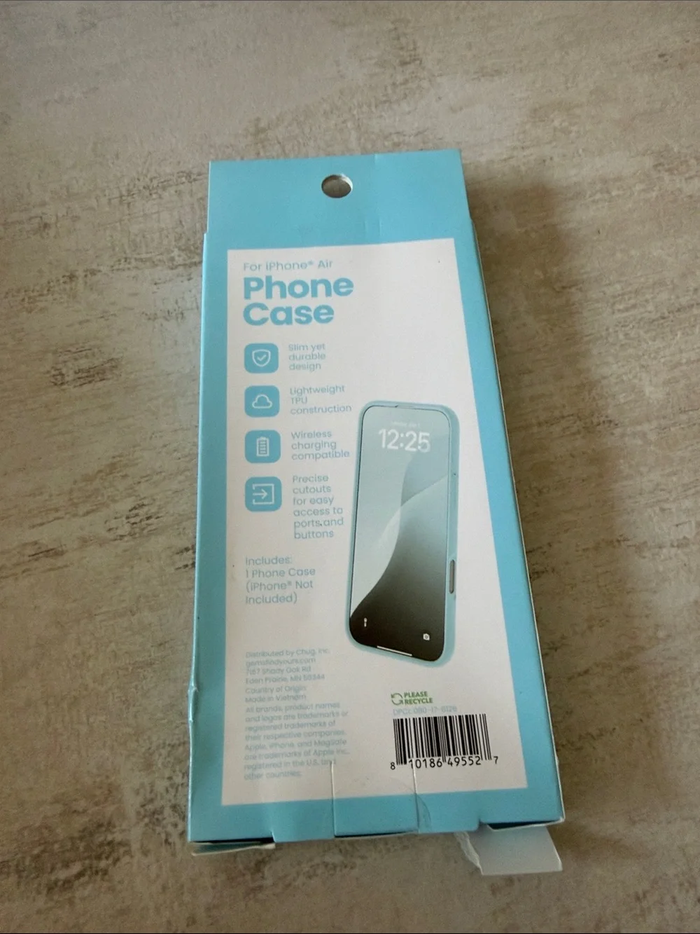 Blue Phone Case for iPhone Air - Protective Silicone Cover